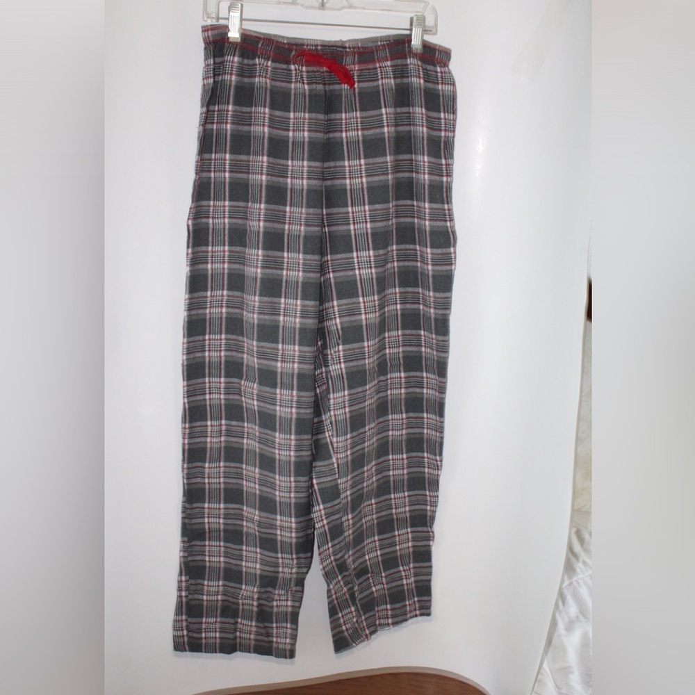 LizClaiborne PJ Pants Color:Black/Grey/Red/White Plaid Size:M